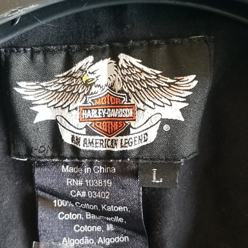 Harley's Davidson Authentic Button Down Shirt - image 4